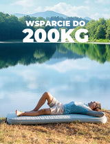 Qunature Qunature Przenośna Nadmuchiwana Mata Piankowa do Spania 4 Calowa Biwak