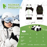 ROCKBROS Qunature Rękawiczki Narciarskie Dla Dzieci Z Motywem Pandy-014-S348 Rękawiczki