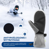 ROCKBROS Qunature Rękawiczki Narciarskie Zimowe z Funkcją Ekranu Dotykowego Wodoodporne Wielobarwny-014-S346 Rękawiczki