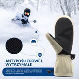 ROCKBROS Qunature Rękawiczki Narciarskie Zimowe z Funkcją Ekranu Dotykowego Wodoodporne Wielobarwny-014-S346 Rękawiczki