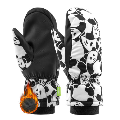 ROCKBROS Qunature Rękawiczki Narciarskie Zimowe Panda dla Dzieci -014-S349 Rękawiczki