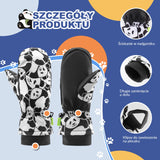 ROCKBROS Qunature Rękawiczki Narciarskie Zimowe Panda dla Dzieci -014-S349 Rękawiczki