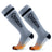 ROCKBROS Qunature Skarpetki Narciarskie Damskie/Męskie Skarpety Wełna Merino Termiczne-Q23-010 SkarpetkaGray S/M 37-42