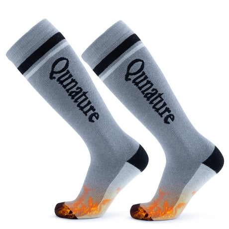 ROCKBROS Qunature Skarpetki Narciarskie Damskie/Męskie Skarpety Wełna Merino Termiczne-Q23-010 SkarpetkaGray S/M 37-42