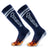 ROCKBROS Qunature Skarpetki Narciarskie Damskie/Męskie Skarpety Wełna Merino Termiczne-Q23-010 SkarpetkaNiebieski królewski S/M 37-42