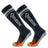 ROCKBROS Qunature Skarpetki Narciarskie Damskie/Męskie Skarpety Wełna Merino Termiczne-Q23-010 SkarpetkaCzarny S/M 37-42