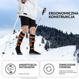 ROCKBROS Qunature Skarpetki Narciarskie Damskie/Męskie Skarpety Wełna Merino Termiczne-Q23-010 Skarpetka