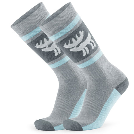 ROCKBROS Qunature Skarpetki Narciarskie Zimowe Termiczne Wykonane Unisex Rozmiar -Q23-011 SkarpetkaGray S-M