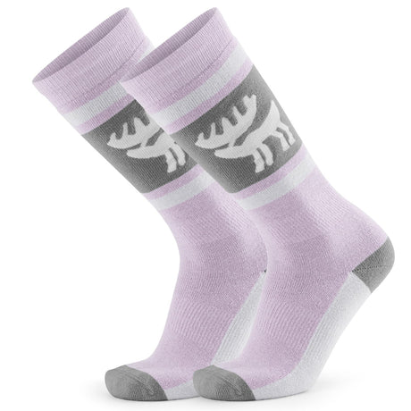 ROCKBROS Qunature Skarpetki Narciarskie Zimowe Termiczne Wykonane Unisex Rozmiar -Q23-011 SkarpetkaRóżowy S-M