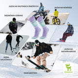 ROCKBROS Qunature Skarpetki Narciarskie Zimowe Termiczne Wykonane Unisex Rozmiar -Q23-011 Skarpetka
