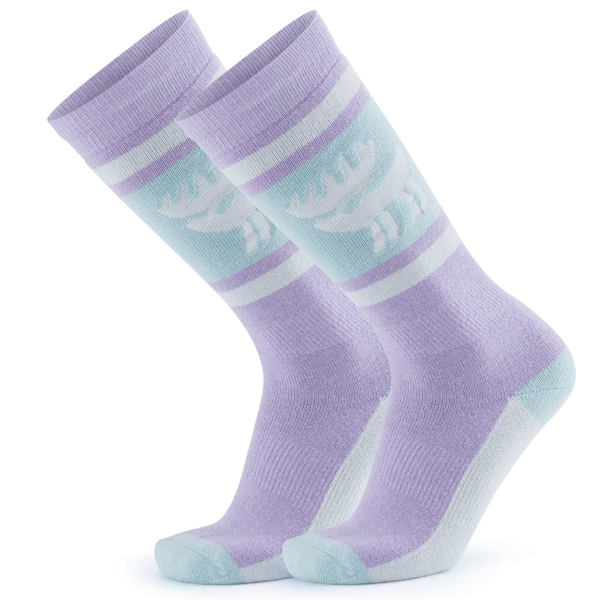 ROCKBROS Qunature Skarpetki Narciarskie Zimowe Termiczne Wykonane Unisex Rozmiar -Q23-011 SkarpetkaFioletowy S-M