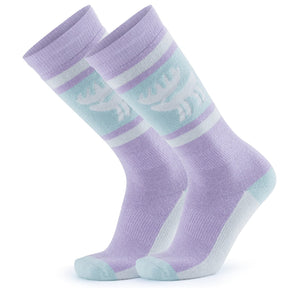 Qunature Qunature Skarpetki Narciarskie Zimowe Termiczne Wykonane Unisex Rozmiar -Q23-011 SkarpetkaFioletowy S-M