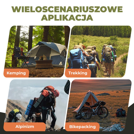 Qunature Qunature Śpiwór Puchowy Mummy-HS-800 Biwak