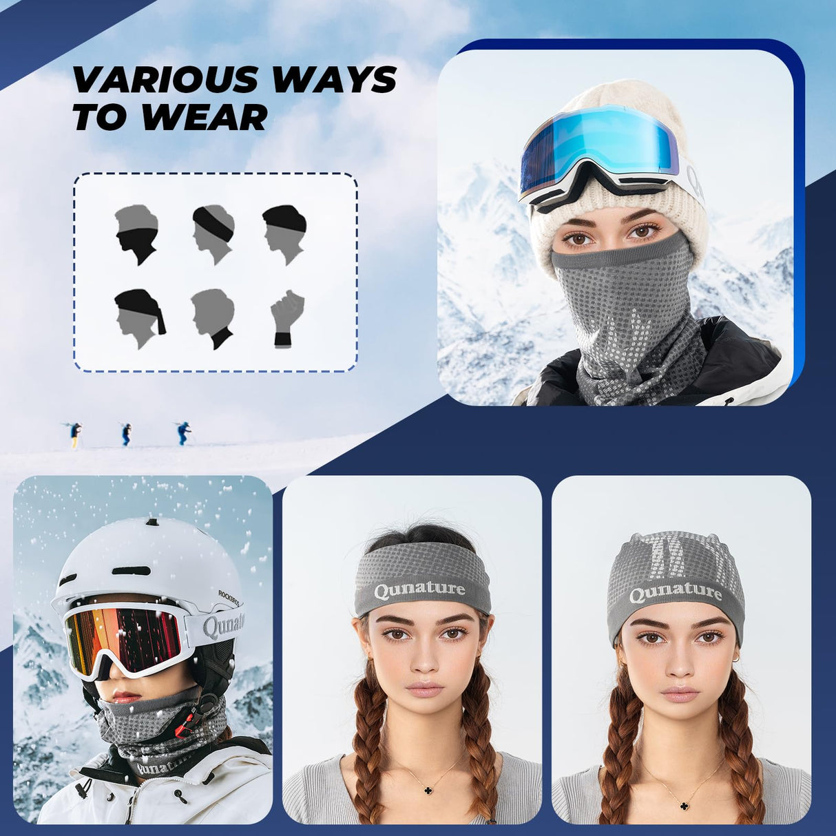 ROCKBROS Qunature Osłony Twarzy Zimowy Wiatroszczelny Ocieplacz-014-WB022 Osłony twarzy