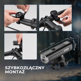 ROCKBROS ROAD TO SKY Lampka Rowerowa Przednia 600–1200–1500 lm Wodoodporny Światła rowerowe