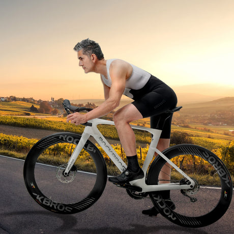 ROAD TO SKY ROAD TO SKY Męskie Letnie Spodenki Kolarskie Z Szelkami I Wysokiej Jakości Wkładką - TLDK001-1 Spodnie rowerowe na szelkach