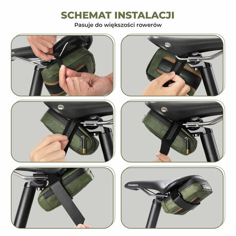 ROCKBROS ROAD TO SKY Ekologiczna Siodłowa Torba Rowerowa 0,4 L-TL007 Torby podsiodłowe