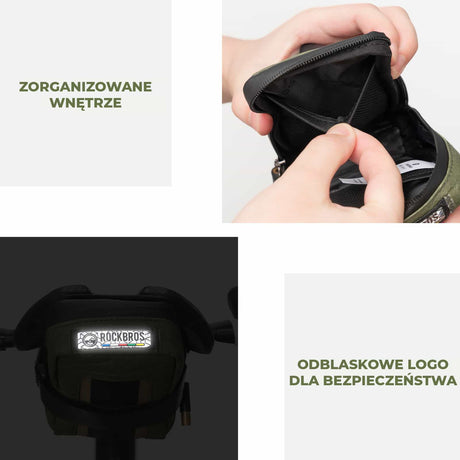 ROCKBROS ROAD TO SKY Ekologiczna Siodłowa Torba Rowerowa 0,4 L-TL007 Torby podsiodłowe