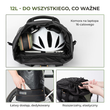 ROCKBROS ROAD TO SKY Ekologiczna Torba na Bagażnik 12 L-TL008 Torby na bagażnik