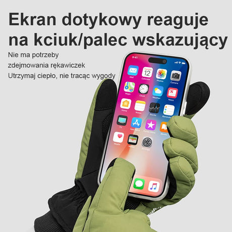 ROCKBROS RęKawice Narciarskie Termiczne RęKawiczki Zimowe dla MężCzyzn i Kobiet