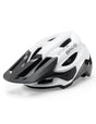 ROCKBROS Kask Rowerowy MTB z Dużym Daszkiem-LK-99 KaskiBiałe Regulowany(58-62cm)