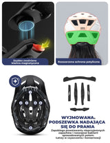 ROCKBROS Kask Rowerowy MTB z Dużym Daszkiem-LK-99 Kaski