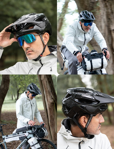 ROCKBROS Kask Rowerowy MTB z Dużym Daszkiem-LK-99 Kaski