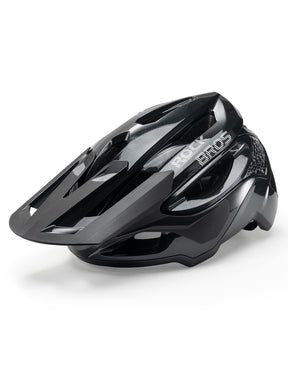 ROCKBROS Kask Rowerowy MTB z Dużym Daszkiem-LK-99 KaskiCzarny Regulowany(58-62cm)