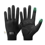 ROCKBROS Rękawiczki Rowerowe Touchscreen Z Amortyzacją Wiosenno-letni Cienki Styl-S403-1 RękawiczkiCzarny M
