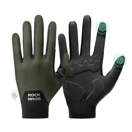 ROCKBROS Rękawiczki Rowerowe Touchscreen Z Amortyzacją Wiosenno-letni Cienki Styl-S403-1 RękawiczkiMoro M