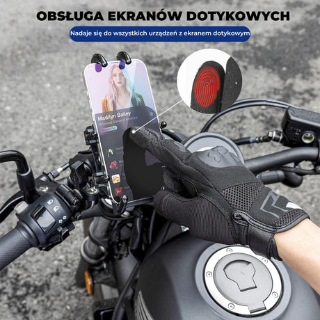 ROCKBROS Rękawice Rowerowe z Pełną Ochroną – Wygodne, Oddychające i Wielofunkcyjne