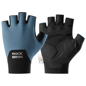 ROCKBROS Rękawiczki Rowerowe Krótkie Z Technologią PORON XRD Amortyzujące - S403 RękawiczkiNiebieski S