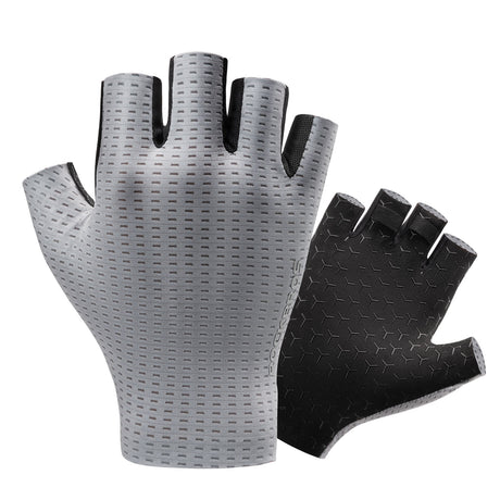 ROCKBROS Rękawiczki Rowerowe bez Palców Maksymalna Przyczepność i Wentylacja-S376 RękawiczkiSzary S