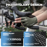 ROCKBROS Rękawiczki Rowerowe bez Palców Maksymalna Przyczepność i Wentylacja-S376 Rękawiczki