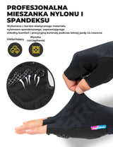 ROCKBROS Rękawiczki Rowerowe Półpalce Z Amortyzacją 3D-S405 Rękawiczki
