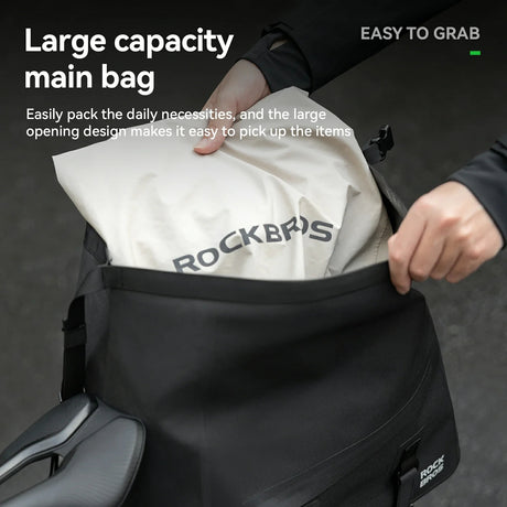 ROCKBROS RideMate 100% Wodoodporny Torba Rowerowa na Bagażnik Tylny 16L-AS-155 Torby na bagażnik