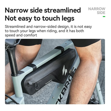 ROCKBROS RideMate Torba na Ramę 100% Wodoodporna, 1,9 L na Rurę Dolną-AS-152 Torba na dolną rurę