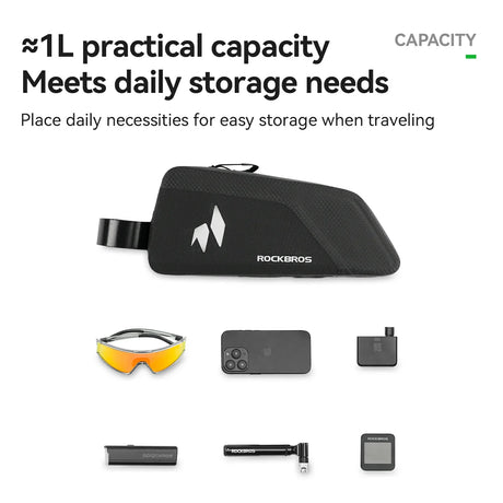 ROCKBROS RideMate Wodoodporna Torby na ramę 100% Waterproof 1L-AS-151 Torby na ramę