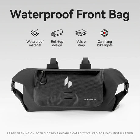 ROCKBROS RideMate Wodoodporna Torba Na Kierownicę Rowerową 100% Waterproof 8L-AS-154 Torby na kierownicę