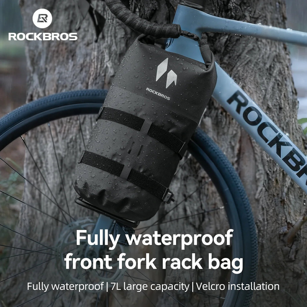 ROCKBROS RideMate 100% Wodoodporna Torba na Widelec Przedni 7L-AS-156 Torba na widelec przedni