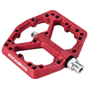 ROCKBROS ROCKBROS Rowerowe Pedały Nylonowe Antypoślizgowe Odporne na Zużycie Pedały 9/16'' Pedały roweroweCzerwony
