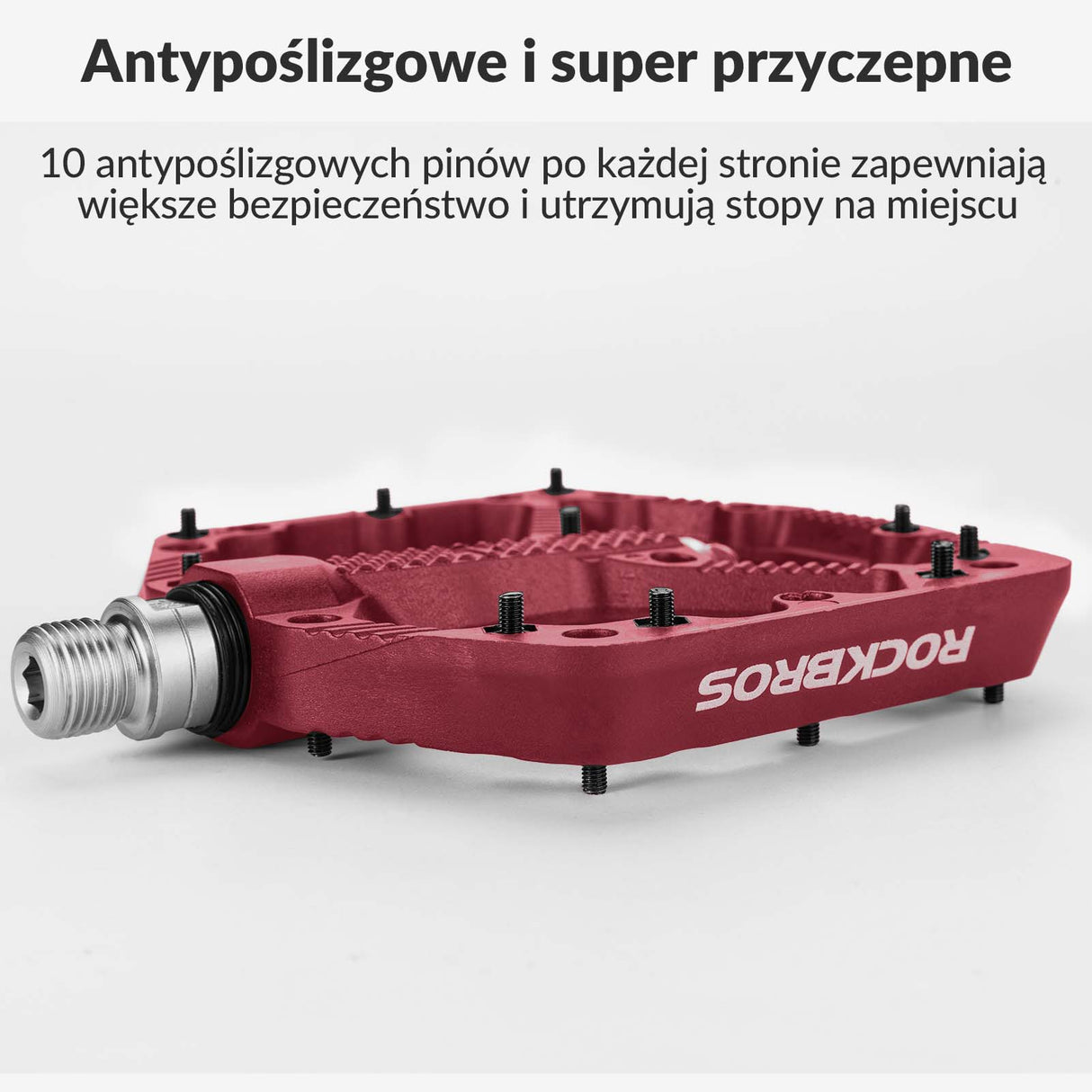 ROCKBROS rowerowe pedały nylonowe, antypoślizgowe, odporne na zużycie pedały 9/16 cala, idealne do rowerów