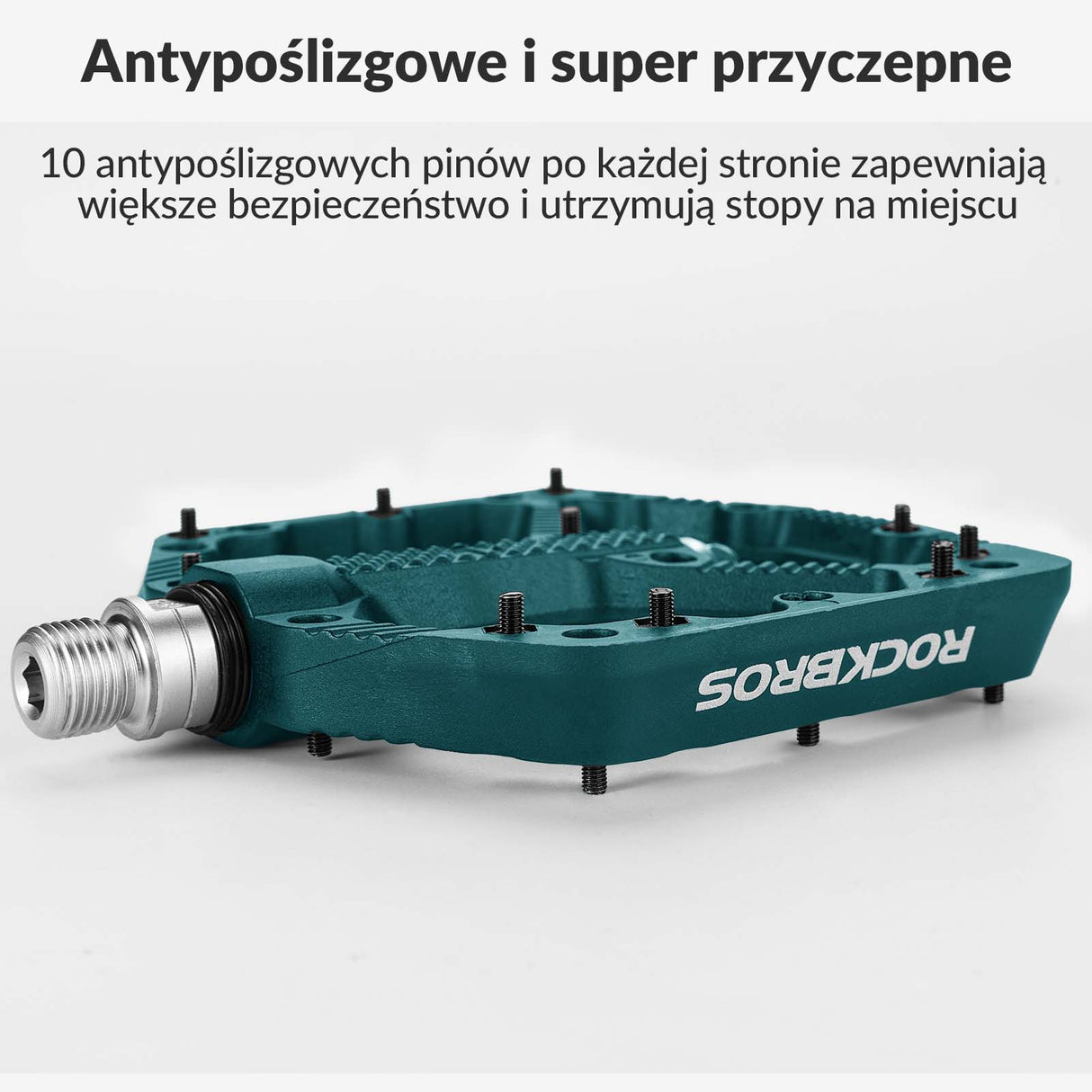 ROCKBROS rowerowe pedały nylonowe, antypoślizgowe, odporne na zużycie pedały 9/16 cala, idealne do rowerów