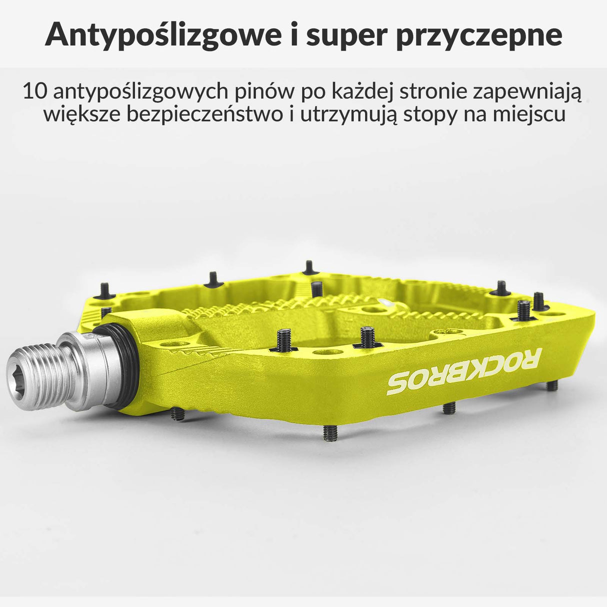 ROCKBROS rowerowe pedały nylonowe, antypoślizgowe, odporne na zużycie pedały 9/16 cala, idealne do rowerów