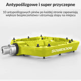 ROCKBROS rowerowe pedały nylonowe, antypoślizgowe, odporne na zużycie pedały 9/16 cala, idealne do rowerów