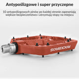 ROCKBROS rowerowe pedały nylonowe, antypoślizgowe, odporne na zużycie pedały 9/16 cala, idealne do rowerów