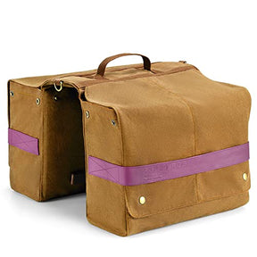 ROCKBROS Sakwy Rowerowe Składane, Z Uchwytem, łatwe W Montażu, 27 Litrów-A21 Torby na bagażnikBrązowy