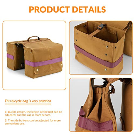 ROCKBROS Sakwy Rowerowe Składane, Z Uchwytem, łatwe W Montażu, 27 Litrów-A21 Torby na bagażnik