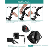ROCKBROS Składana Blokada Rowerowa 70 cm/65cm Zapięcia