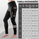 ROCKBROS Męskie Długie Kompresyjne Spodnie Rowerowe z Wkładką Legginsy Spodnie